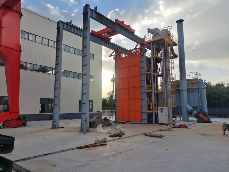 鋼結(jié)構(gòu)通過式拋丸機的特點